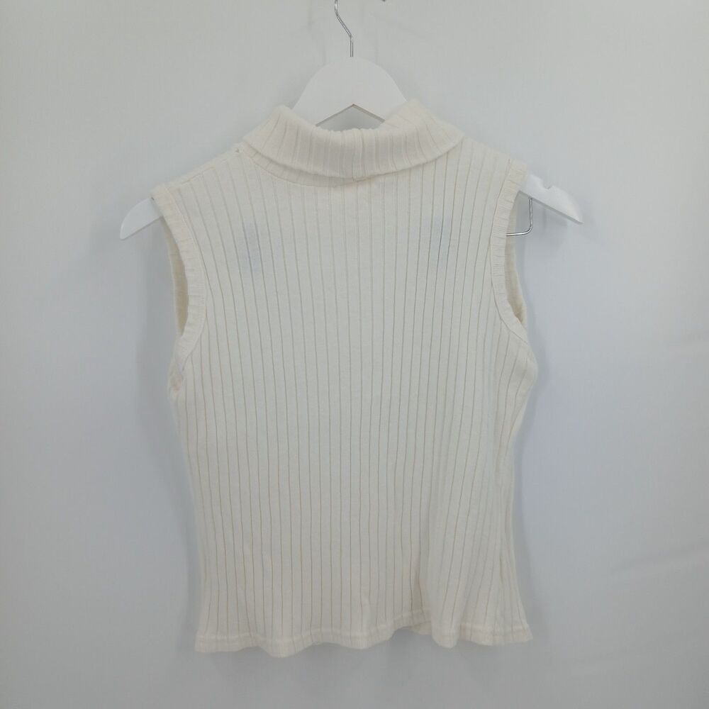 womens mind games by ike and eddie white turtleneck shell tank top shirt blouse
